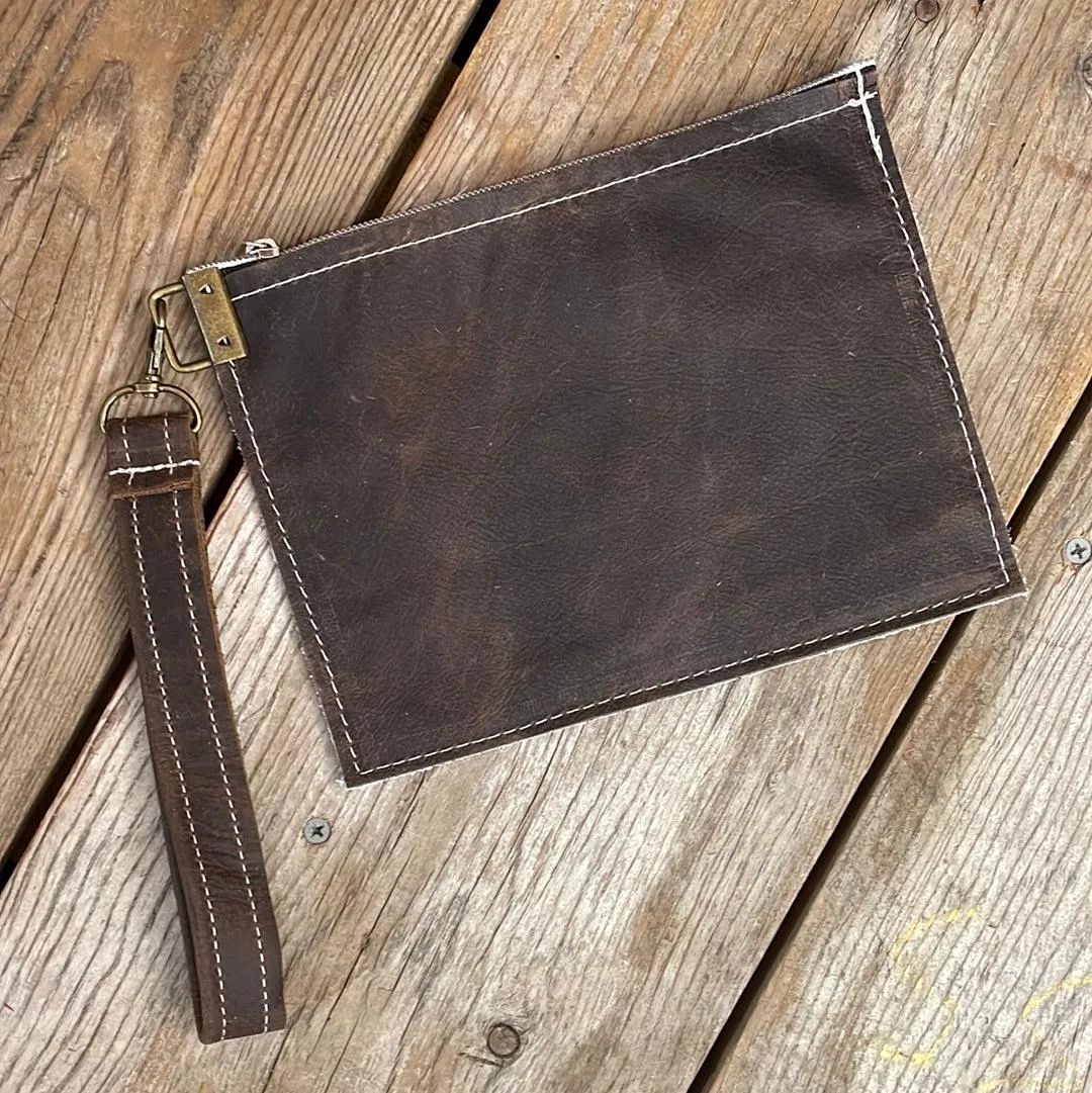 110 Make-up bag - Tricolor w/ Tuquoise Autumn