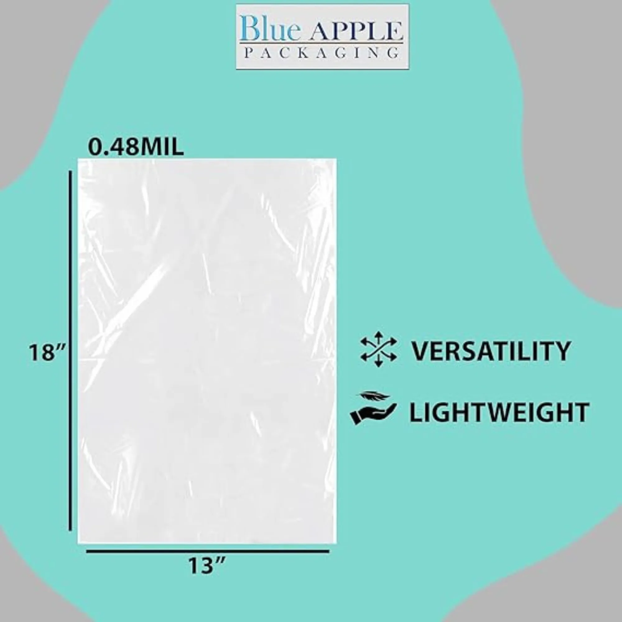 13X18 inches Poly Pan Liners 0.48 Mil Sixth Pan PTL