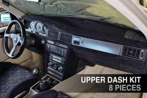 190E (W201) - Upper dash kit - Carbon fiber trim
