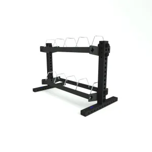 1RM 2-Tier Bumper Plate Storage Rack - Adjustable
