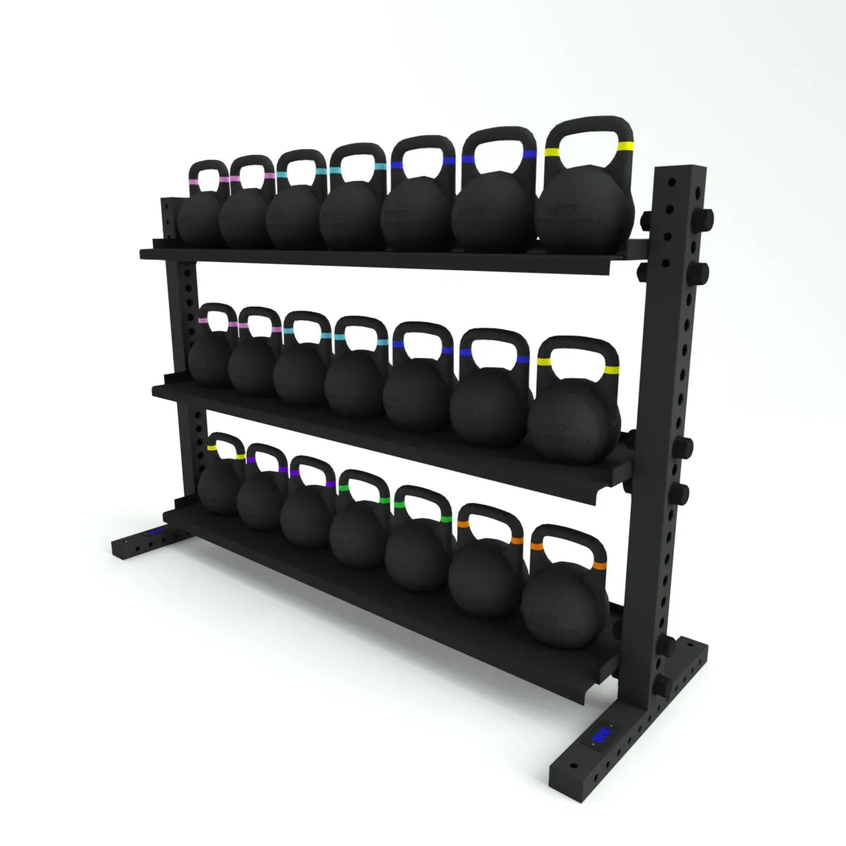 1RM 3-Tier Kettlebell Storage Rack | Wide