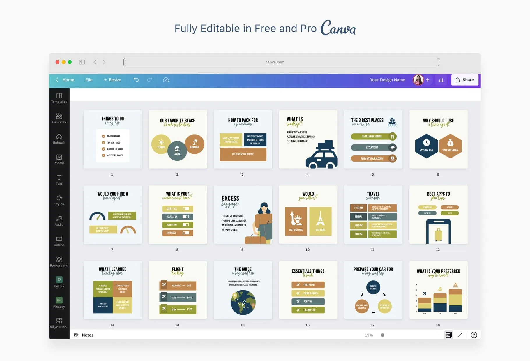20 Travel Infographics Instagram Engagement Posts Fully Editable Canva Templates