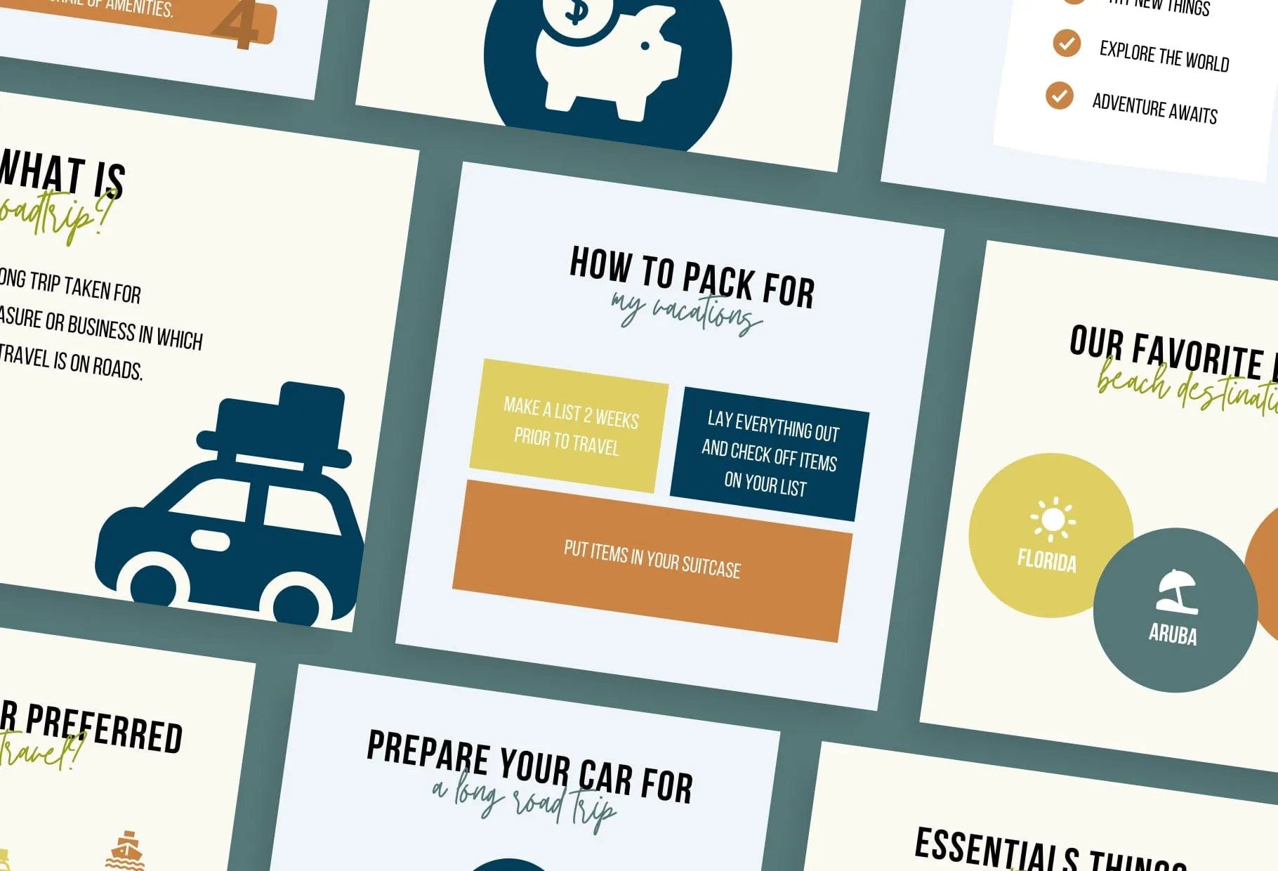 20 Travel Infographics Instagram Engagement Posts Fully Editable Canva Templates
