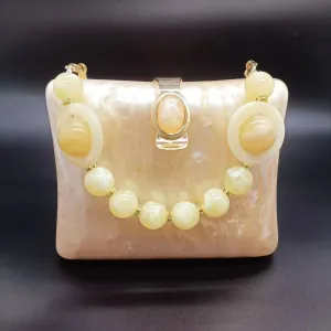2025 explosive acrylic women's bags, small square bags, summer shells, pearlescent board, box bags, dinner bags, manufacturer chain bags.