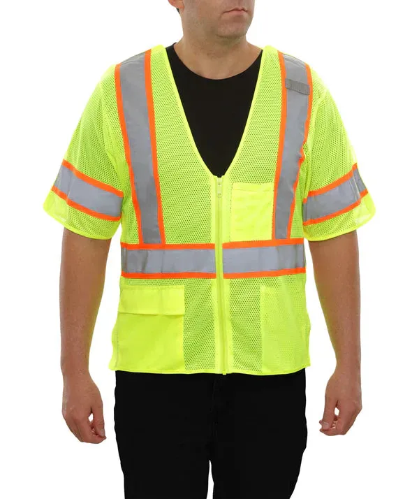 24-504ST Breakaway Safety Vest w/ Contrasting Stripe