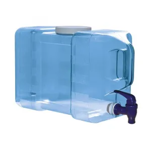 3 Gallon Polycarbonate Refrigerator Water Jug Bottle w/ Dispenser - Blue - Blue / 3 Gal. / Polycarbonate Plastic