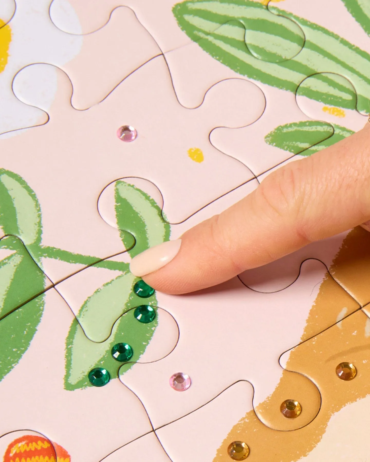 45 PIECE KIDS PUZZLE WITH GEMS - SLOTH