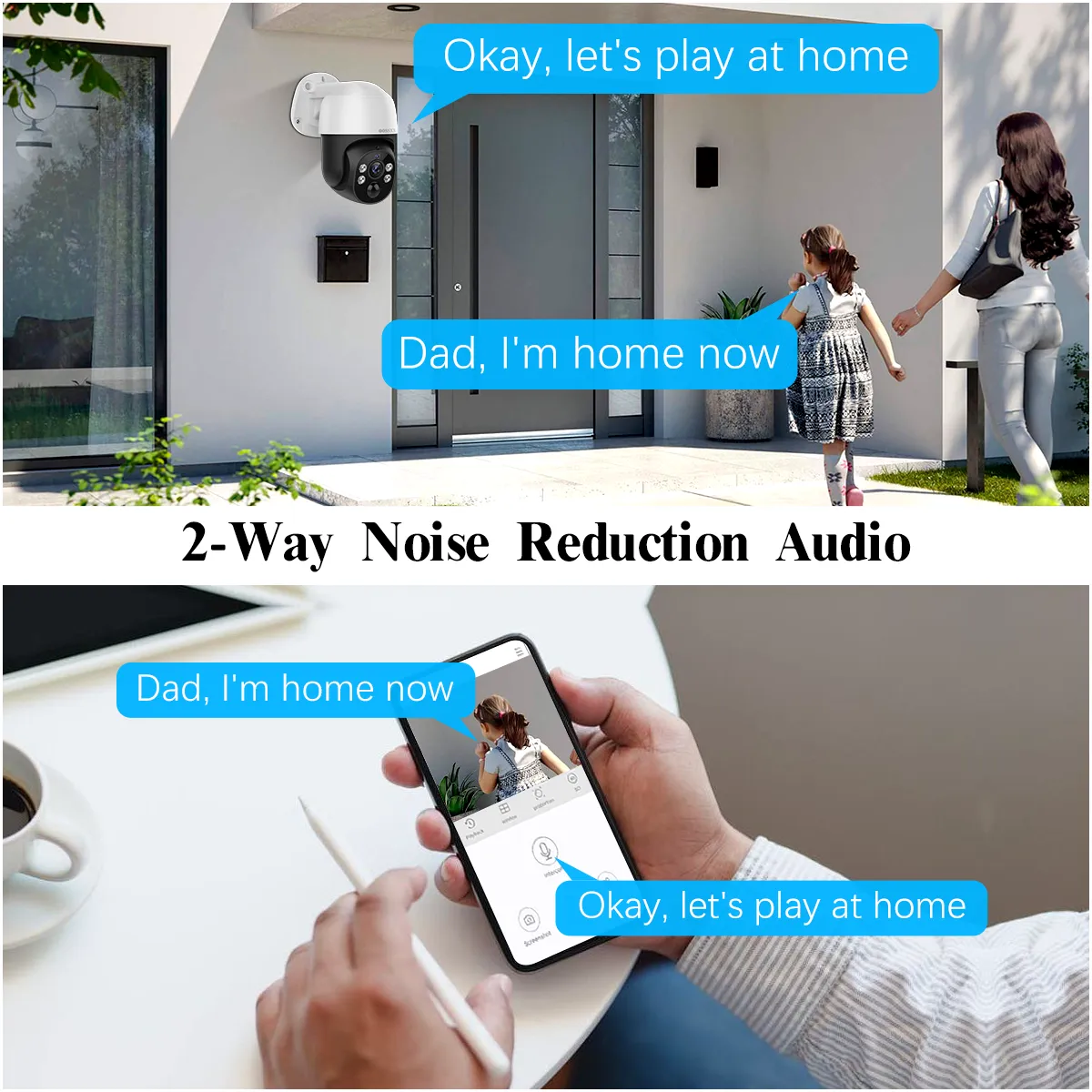 (4K/8.0 Megapixel & PTZ Digital Zoom) 2-Way Audio PoE Outdoor Home Security Camera System Wired Outdoor Video Surveillance IP Cameras Systemlance IP Cameras System