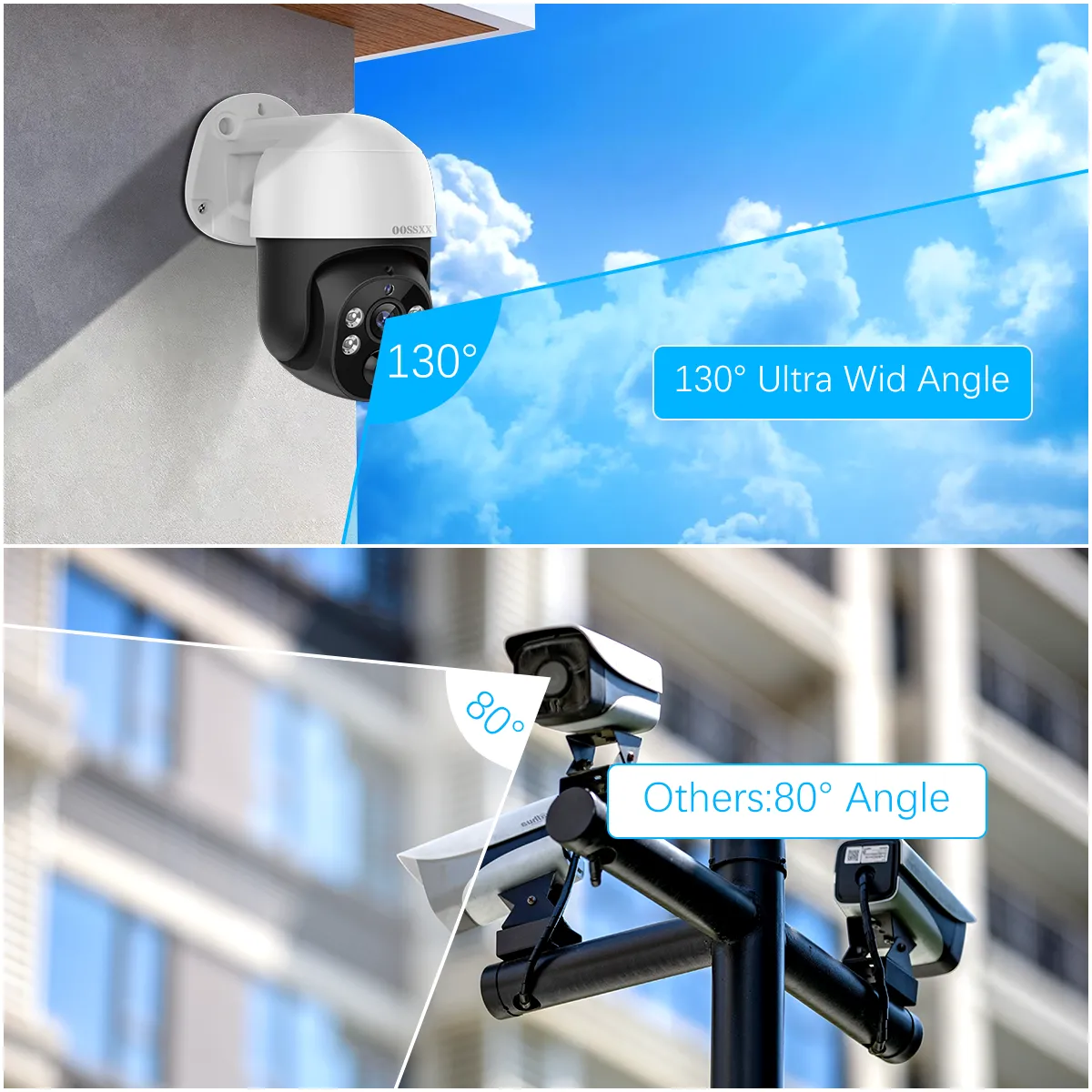 (4K/8.0 Megapixel & PTZ Digital Zoom) 2-Way Audio PoE Outdoor Home Security Camera System Wired Outdoor Video Surveillance IP Cameras Systemlance IP Cameras System