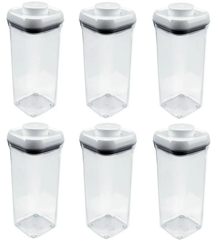 (6) ea Oxo International 1071398 1.5 Quart POP Food Storage Containers