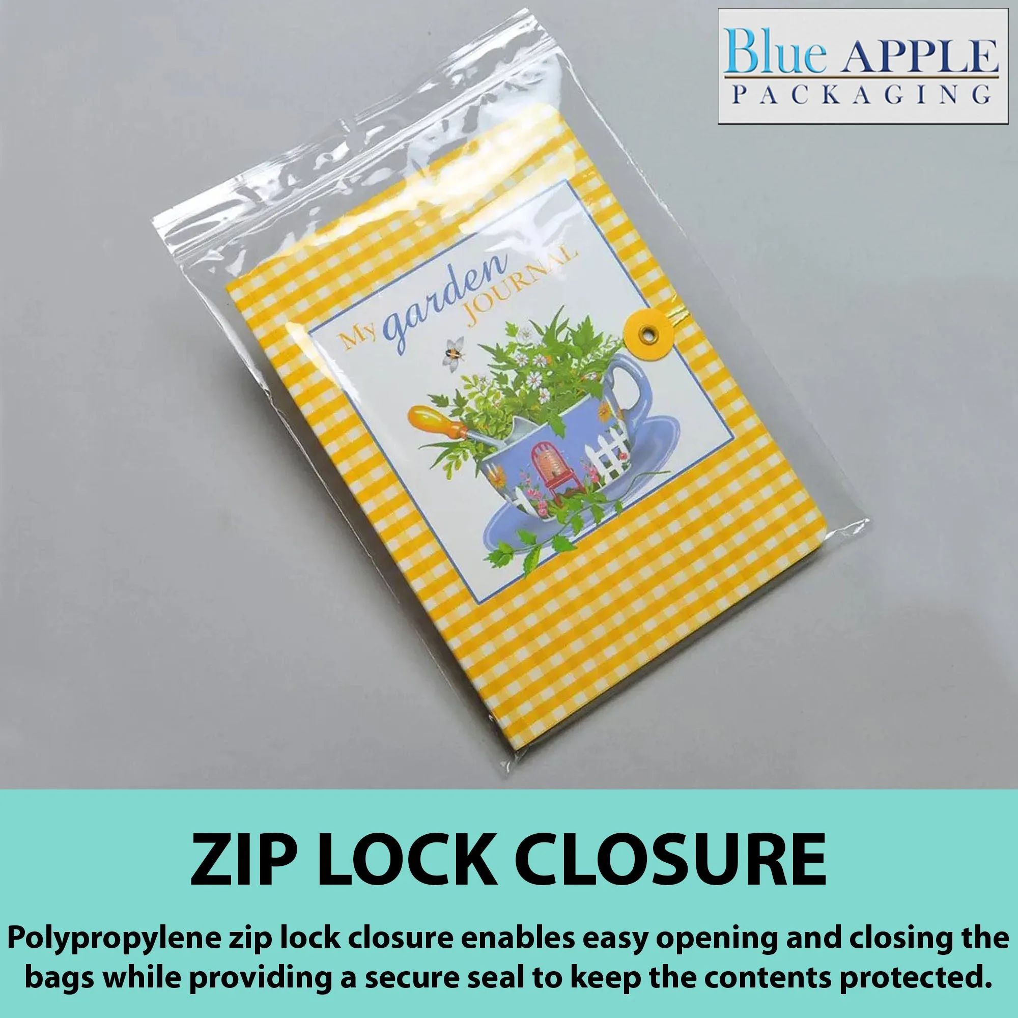 6X6 Inches Polypropylene ZipLock Bags W/ Hang Hole 2 Mil Clear