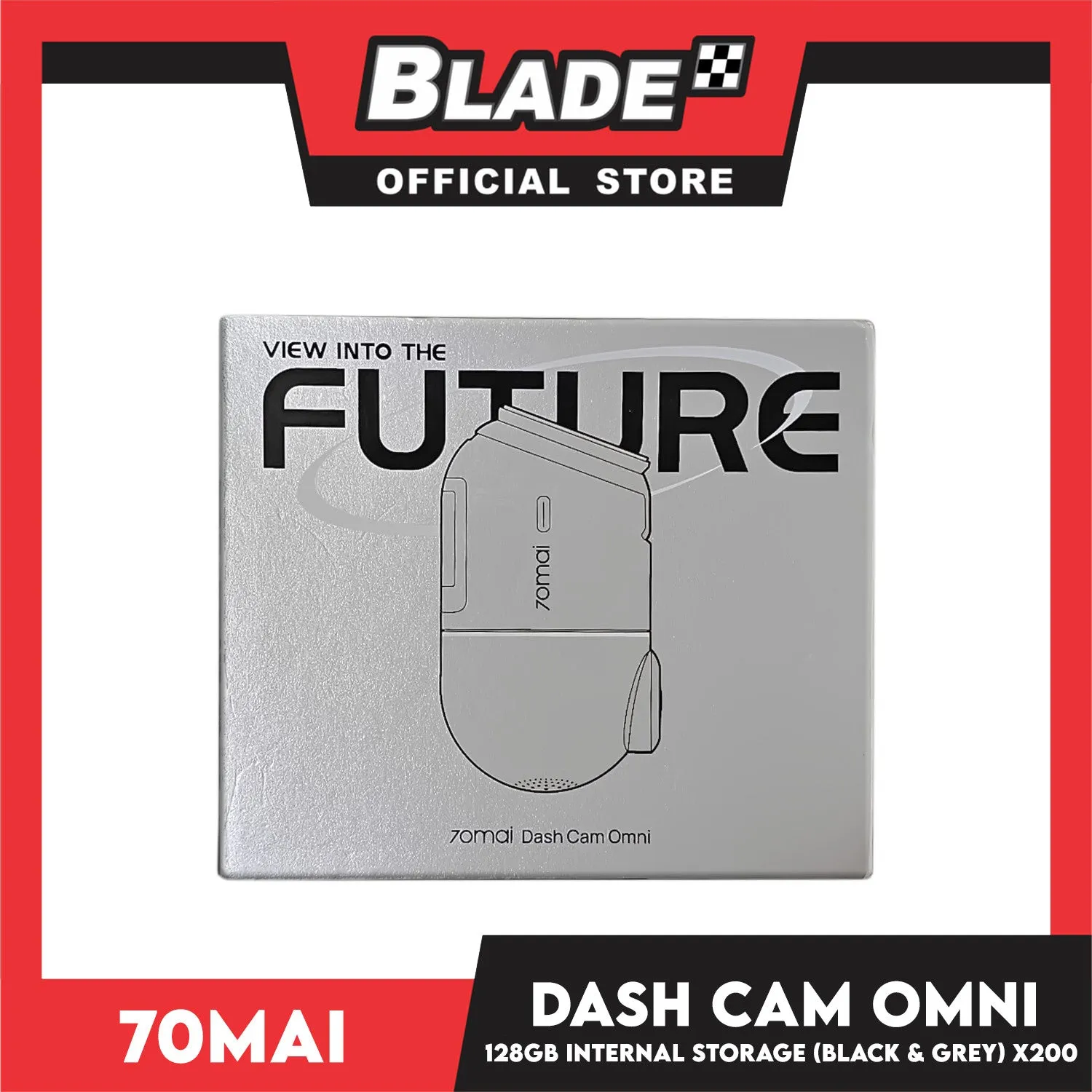 70mai Dash Cam Omni 128GB (Black and Grey)