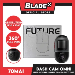 70mai Dash Cam Omni 128GB (Black and Grey)