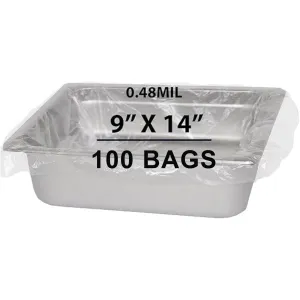 9X14 inches Poly Pan Liners 0.48 Mil Two Quart Round PTL