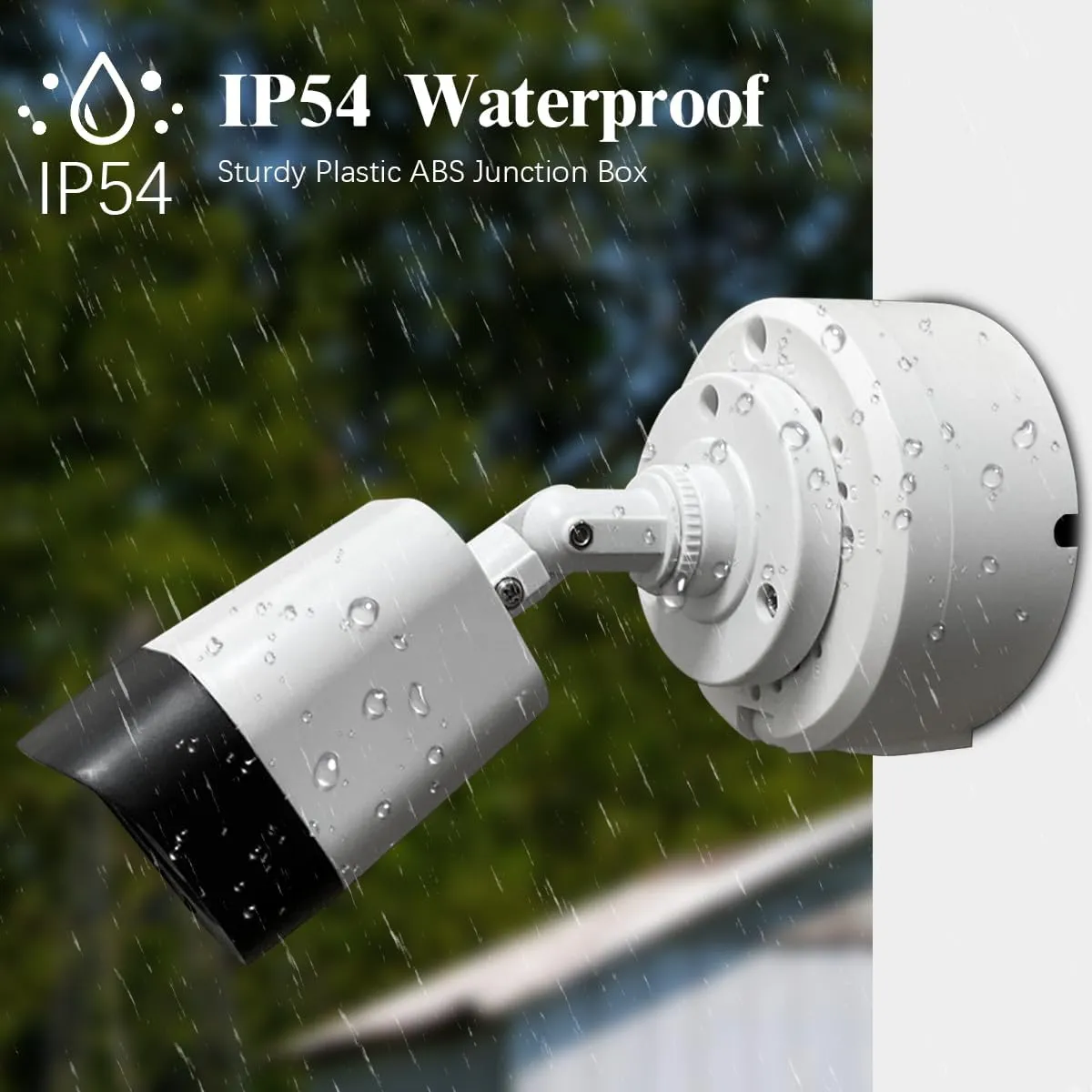 (ABS New) Security Camera Junction Box,Plastic Waterproof Security Camera Mount Hide Cable Junction Box for Arlo Solar Panel Flip Cover Cable Cover