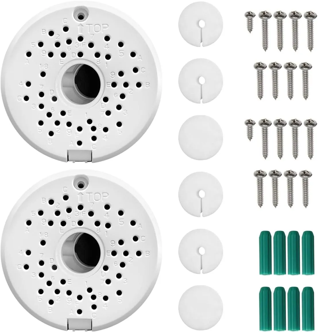 (ABS New) Security Camera Junction Box,Plastic Waterproof Security Camera Mount Hide Cable Junction Box for Arlo Solar Panel Flip Cover Cable Cover