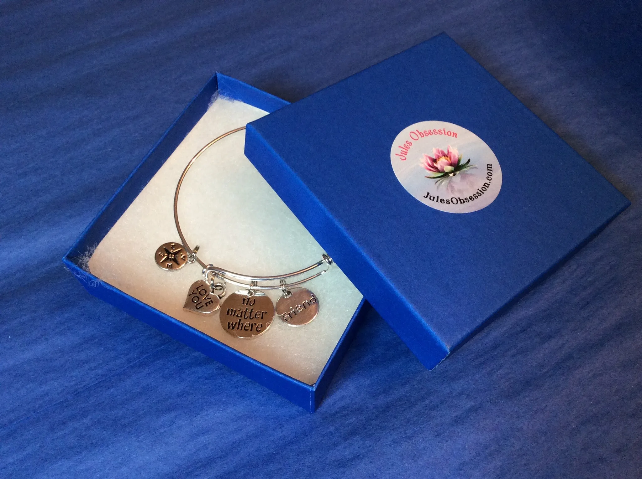 Add a Gift Box Listing for Jules Obsession Expandable Bracelet Bangles Jewelry Boxes