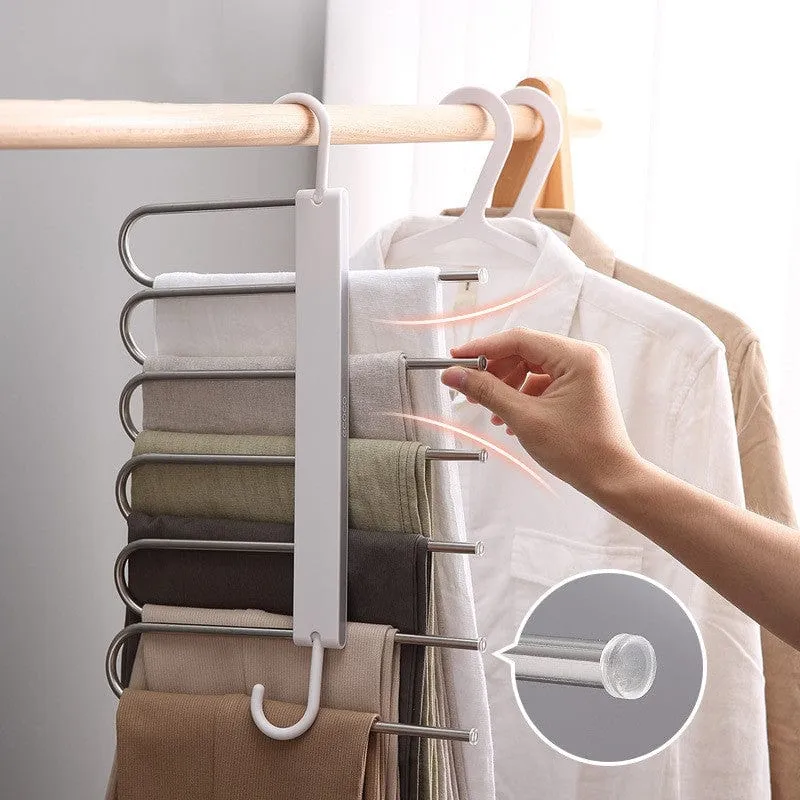 Adjustable Pants Rack Clothes Organizer