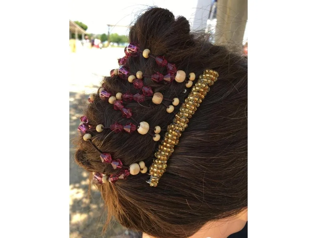 African Butterfly Wire Hair Clip - 9 Tong 595