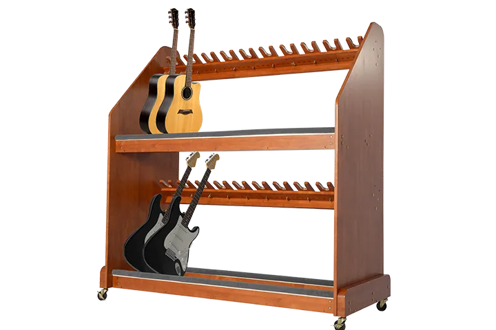 Alges Mobile Instrument Storage - 20-Unit Guitar Rack