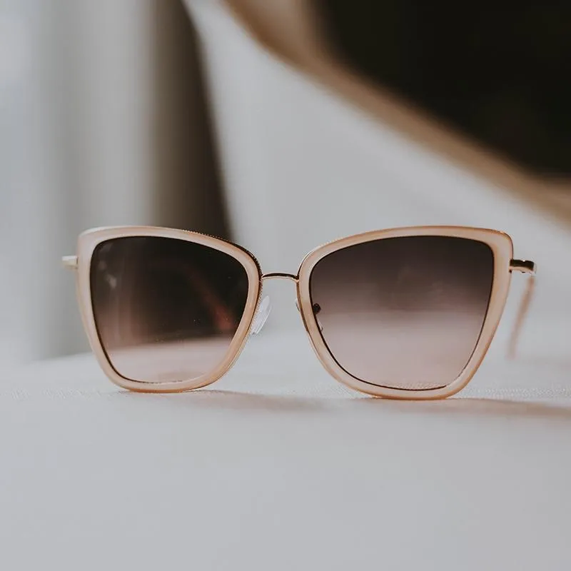 Alloy Cat Eye Gradient Sunglasses