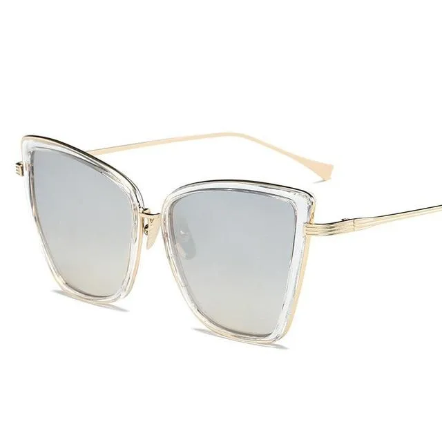 Alloy Cat Eye Gradient Sunglasses