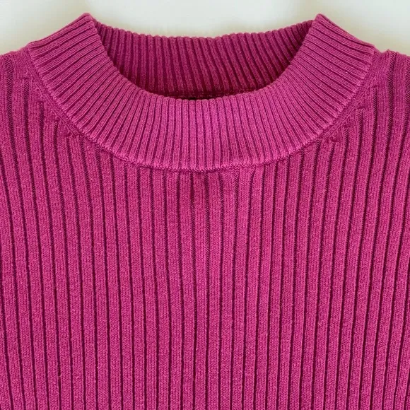 Anthropologie Michael Star Knit Sweater Pullover 3/4 Bell Sleeve Stretch
