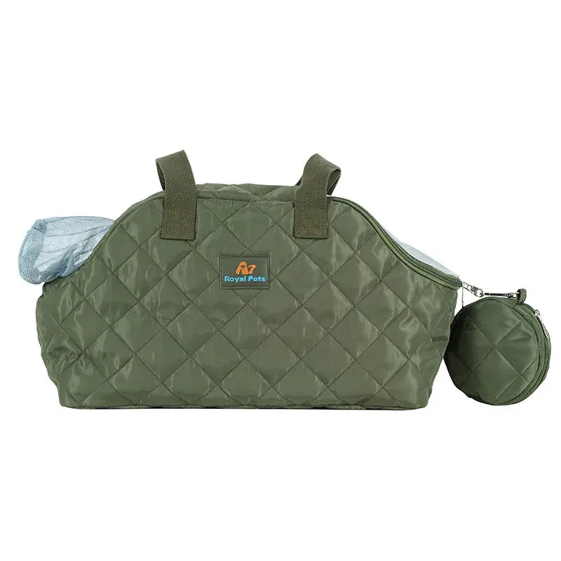 ANYWAGS Pet Carrier Green Shoulder Bag with Breathable Outdoor Travel for Puppy Dog Cat Cling Bags