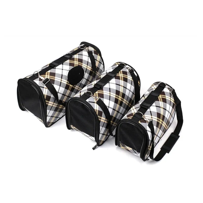 ANYWAGS Pet Carrier Large Big Eyed Cat Print Shoulder Sling Bags for Small Pet Carrying Accessories