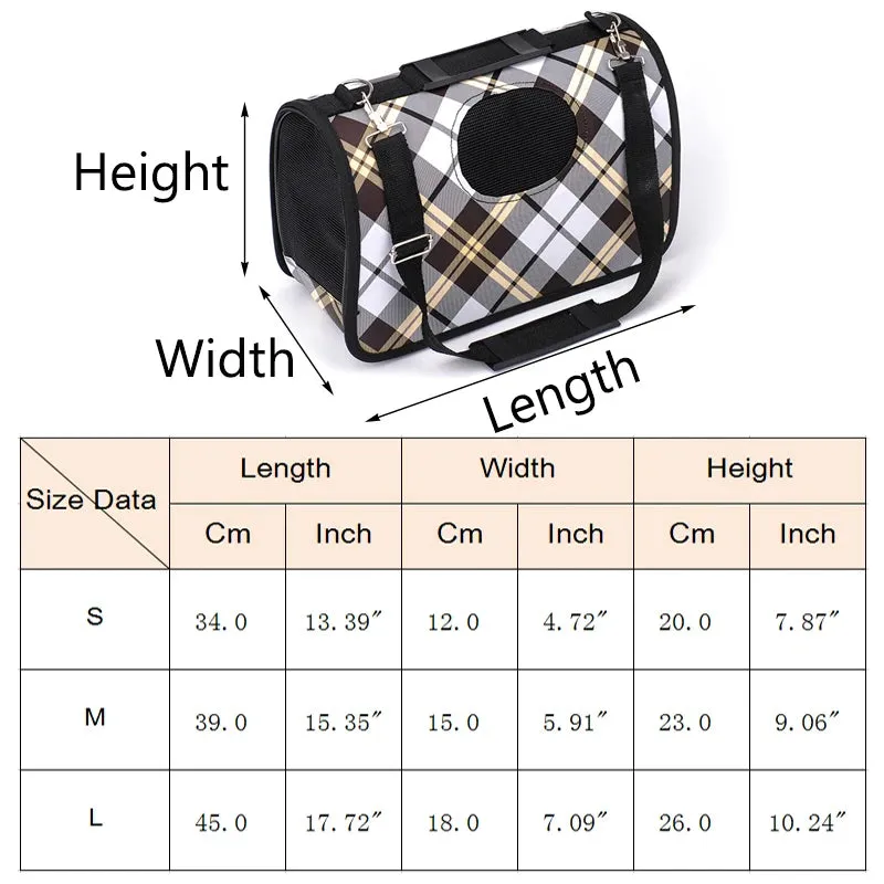 ANYWAGS Pet Carrier Large Big Eyed Cat Print Shoulder Sling Bags for Small Pet Carrying Accessories