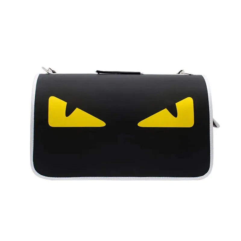 ANYWAGS Pet Carrier Medium Angry Yellowed Eyes Shoulder Sling Bags for Small Pet Carrying Accessories
