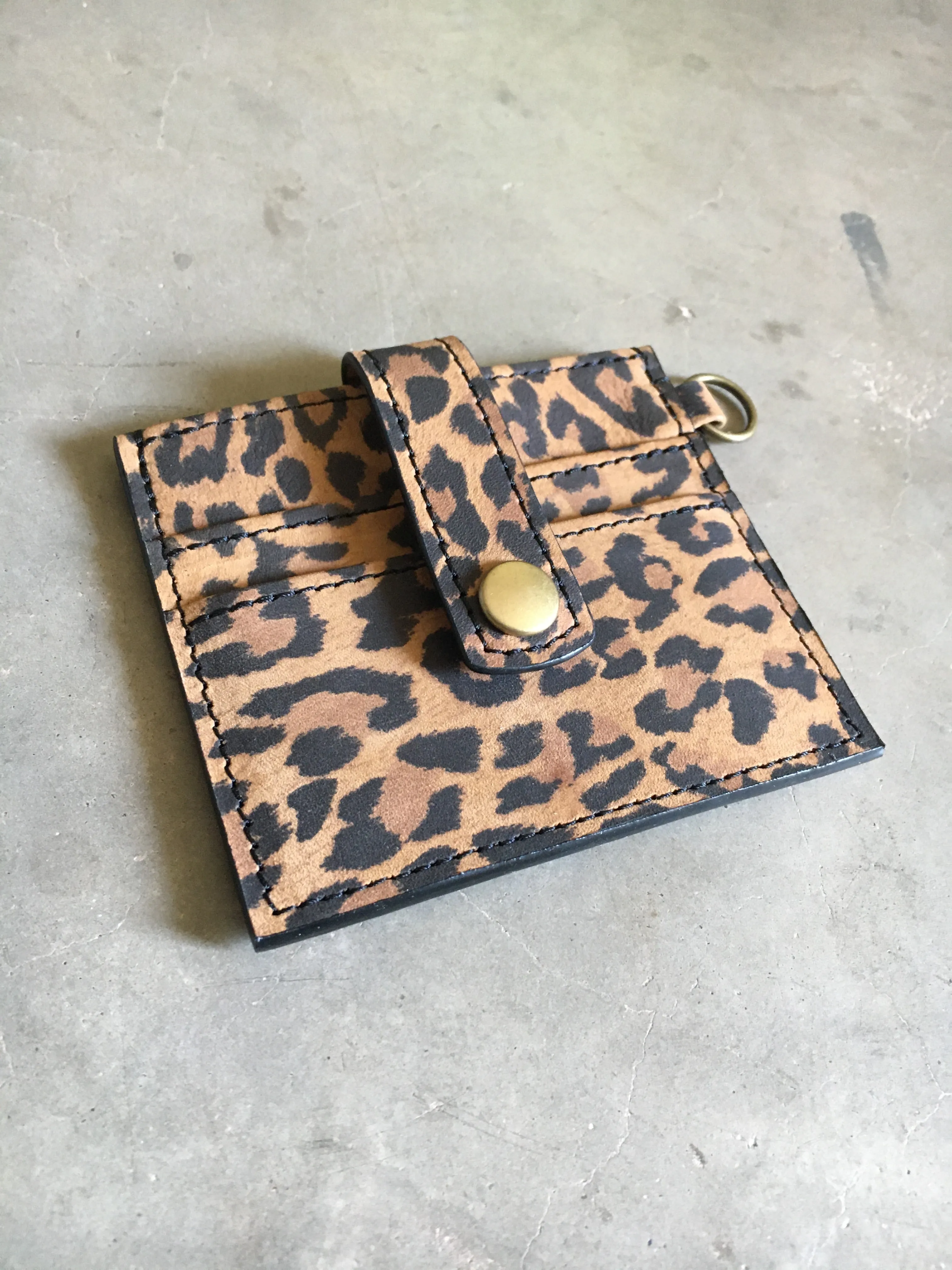 Aster Card Wallet in Leopard