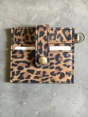 Aster Card Wallet in Leopard