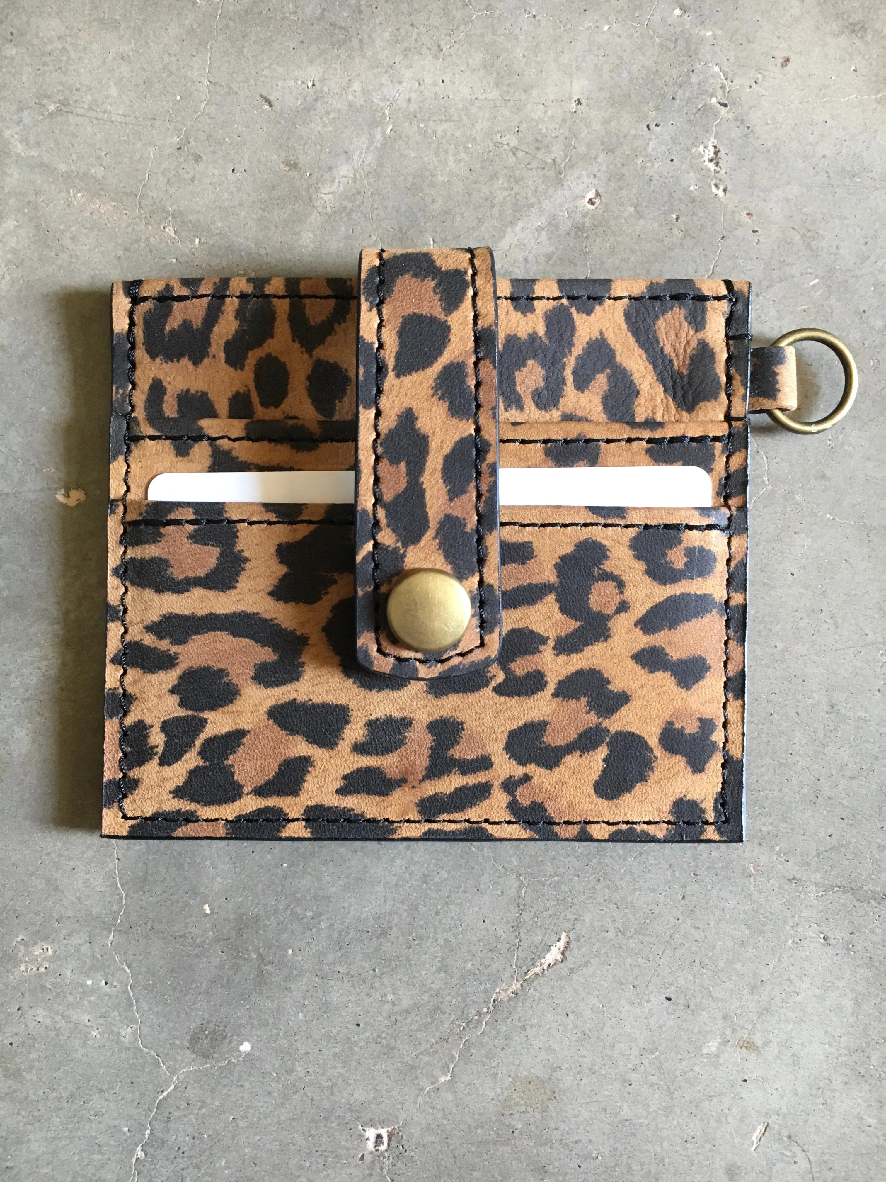 Aster Card Wallet in Leopard