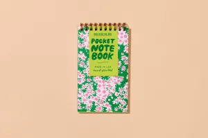 Aster Wildflower Spiral Pocket Size Notebook