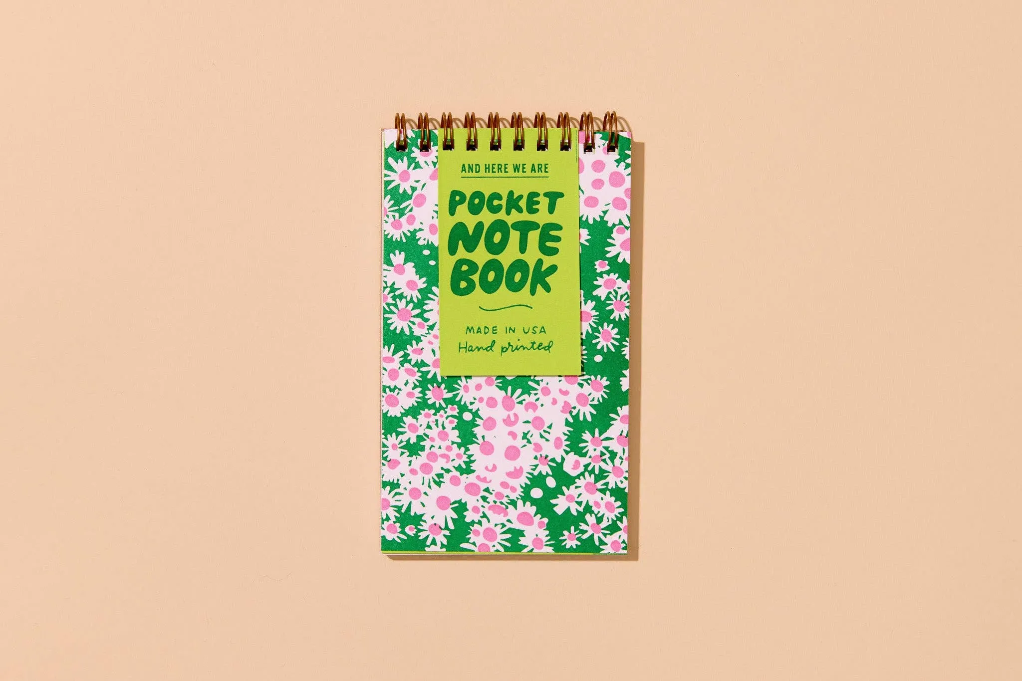 Aster Wildflower Spiral Pocket Size Notebook