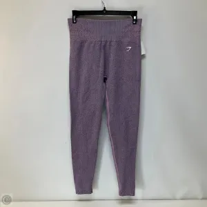 Athletic Leggings By Gym Shark In Purple, Size: M