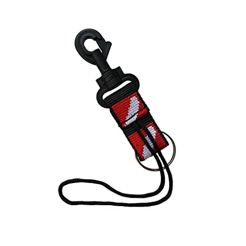 ATORSE Scuba Diving Fin Mask Gear Holder Keeper Lanyard Strap with Safety Clip HY09