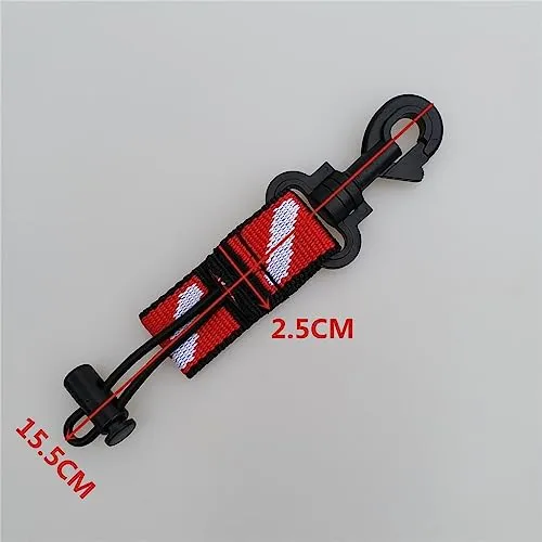 ATORSE Scuba Diving Fin Mask Gear Holder Keeper Lanyard Strap with Safety Clip HY13