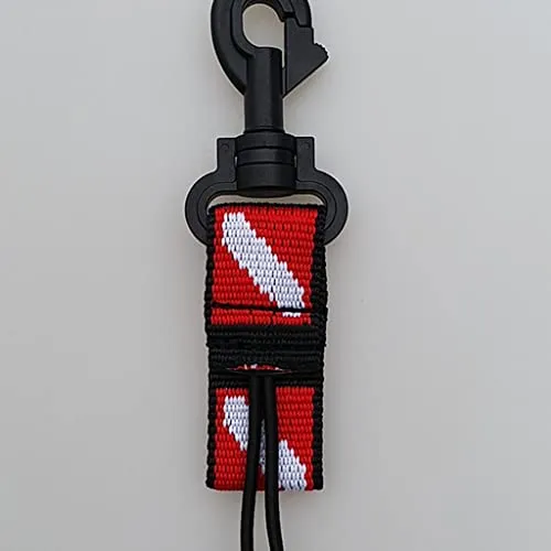 ATORSE Scuba Diving Fin Mask Gear Holder Keeper Lanyard Strap with Safety Clip HY13