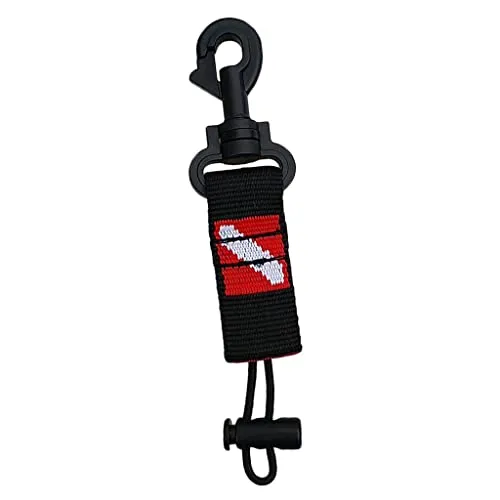 ATORSE Scuba Diving Fin Mask Gear Holder Keeper Lanyard Strap with Safety Clip HY13