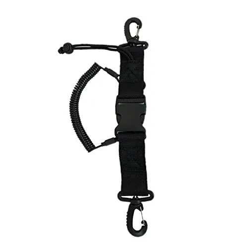 ATORSE Scuba Diving Lanyard Coil Lanyard w/Quick Release Buckles & Clip for Camera