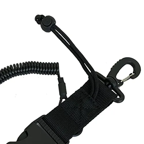 ATORSE Scuba Diving Lanyard Coil Lanyard w/Quick Release Buckles & Clip for Camera