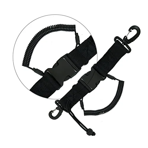 ATORSE Scuba Diving Lanyard Coil Lanyard w/Quick Release Buckles & Clip for Camera