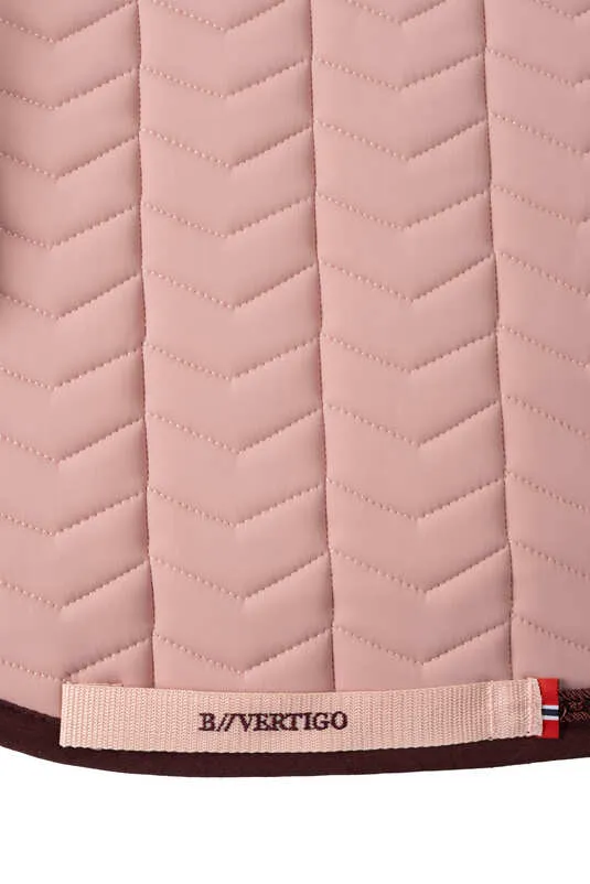 B Vertigo Rouge Reflection Dressage Pad Burlwood Pink