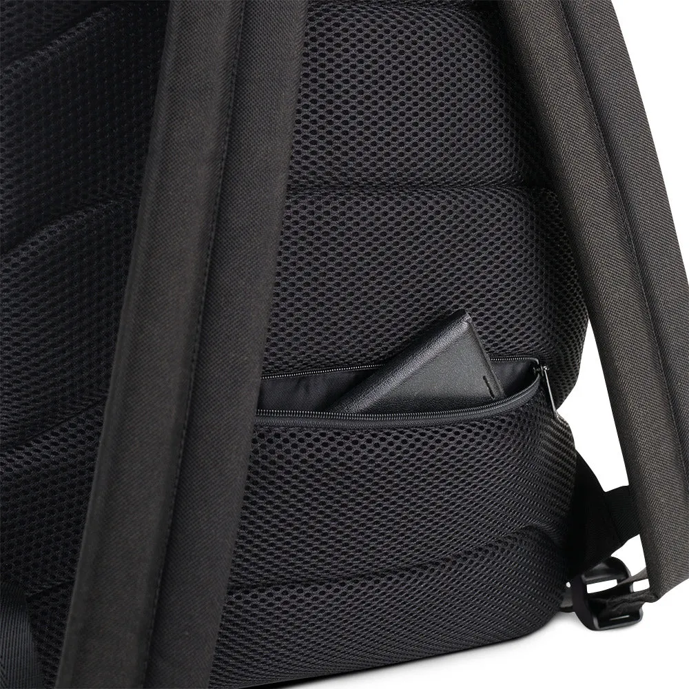 Backpack with baby raccoon image