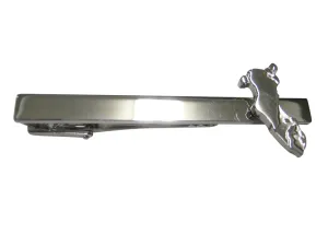 Bahrain Map Shape Tie Clip