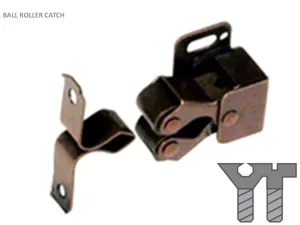 BALL ROLLER CATCH BROWN 20MM X 15MM