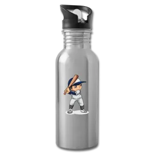 Baseball Kid Player Water Bottle