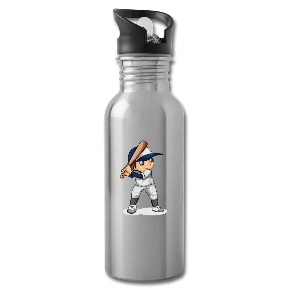 Baseball Kid Player Water Bottle